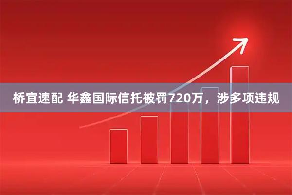 桥宜速配 华鑫国际信托被罚720万，涉多项违规